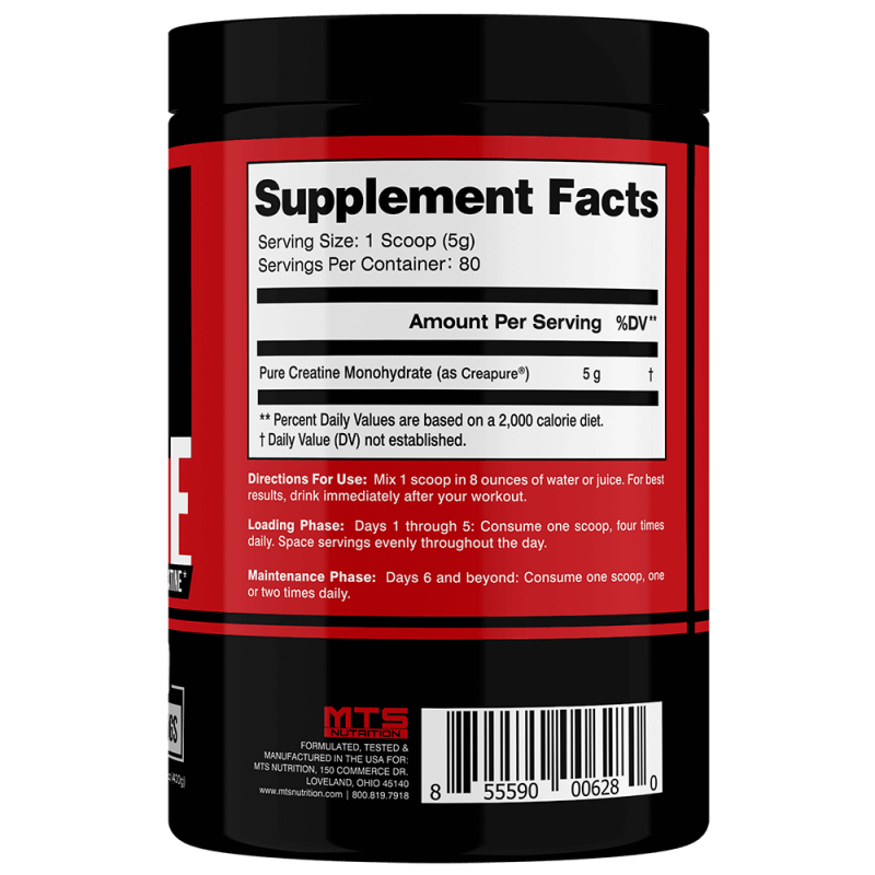 Earth Fed Muscle Transcend Creatine Monohydrate - 100% German Creapure, Muscle Recovery, Muscle Building, Cellular Energy Production - Gluten Free, So