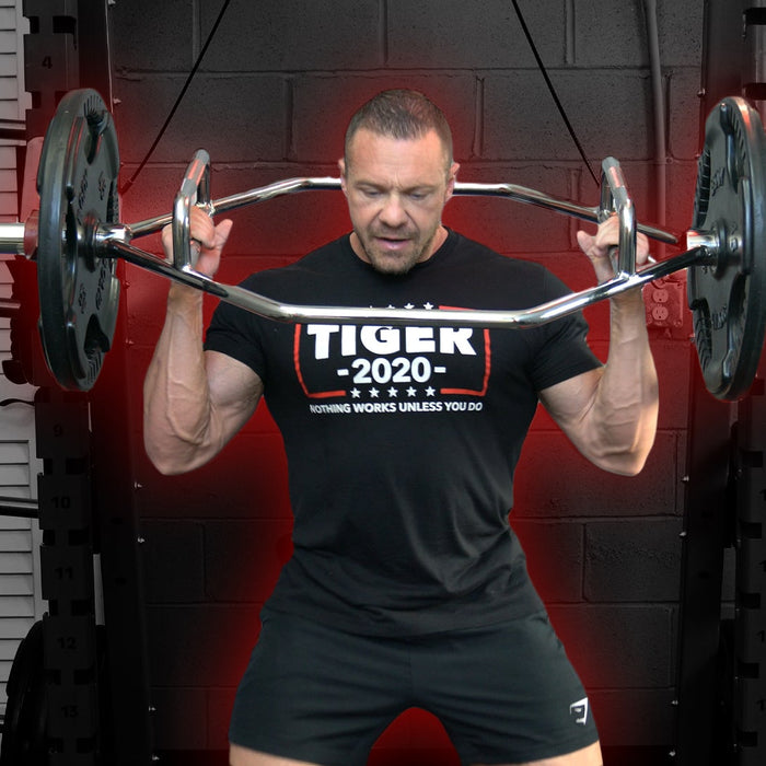 Athlete performing trap bar (hex bar) exercise variations