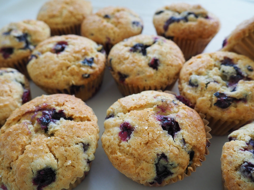 High Protein Blueberry Muffins