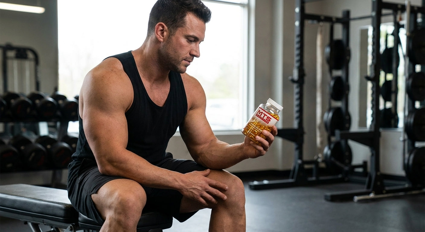 Fish oil supplement for joint health in lifters