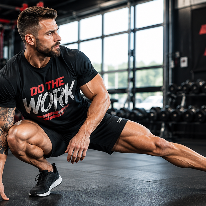 Focused Athlete in the Modern Gym