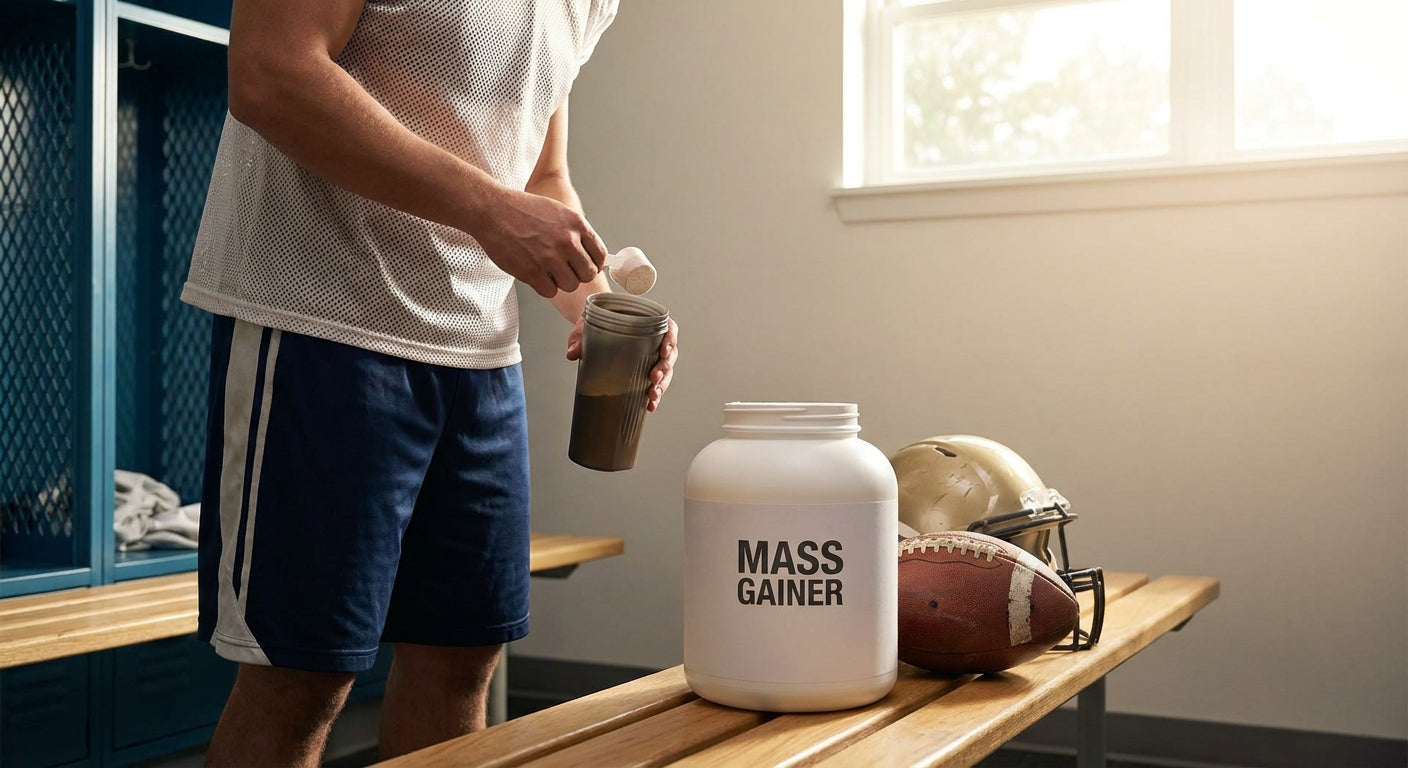 Mass gainer for high school football players trying to add size