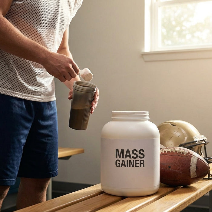 Mass gainer for high school football players trying to add size