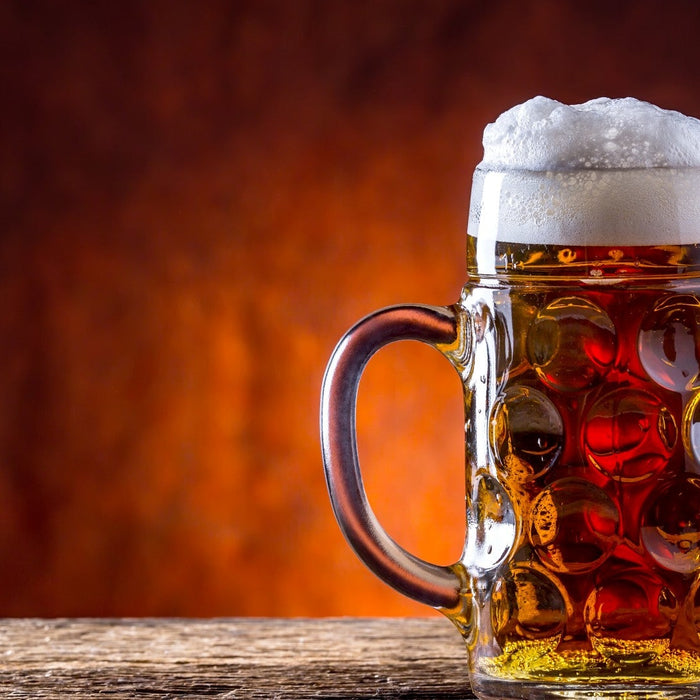 Glass of beer examined for its health effects