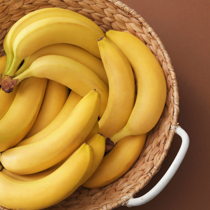 Banana showing its calorie count