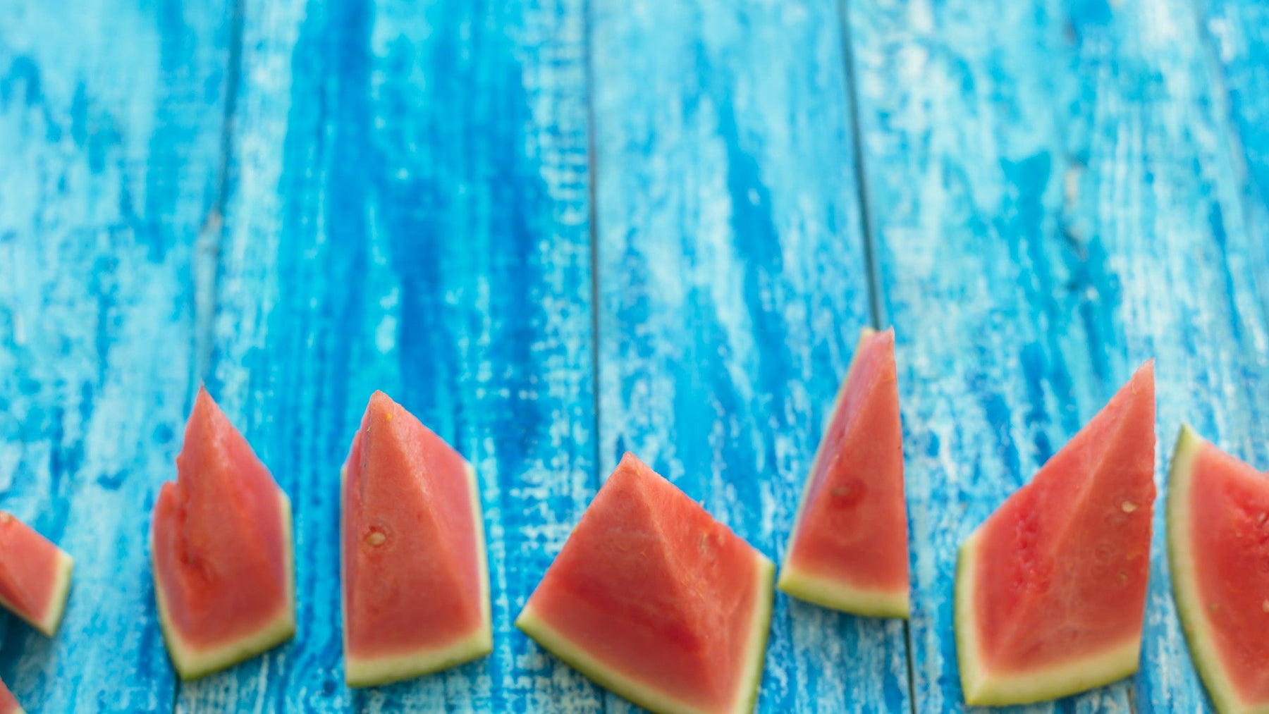 Sliced watermelon showing its calorie count