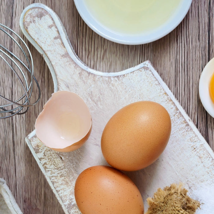 Egg showing its calorie count