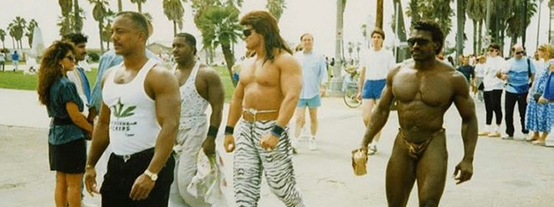 Funny and frightening bodybuilding fashion from the 1980s