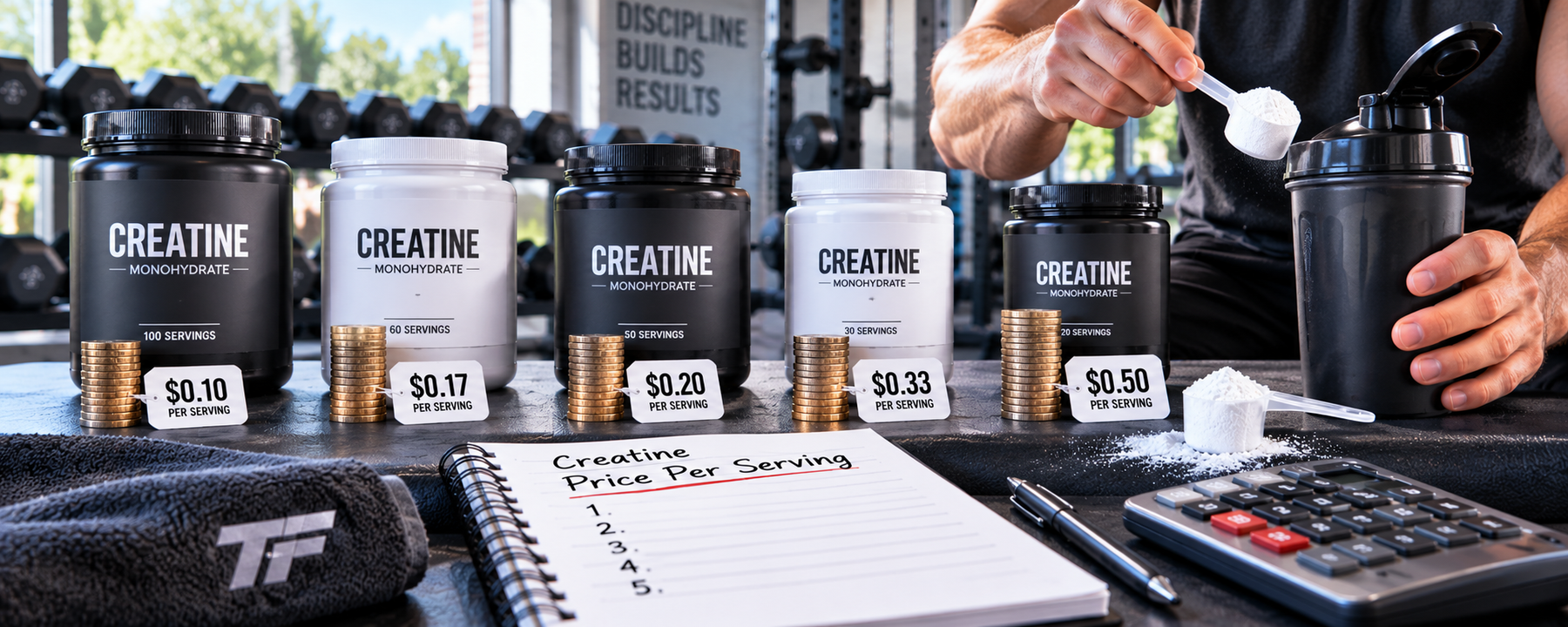 Creatine Price Per Serving Ranked: 2026 Best Picks