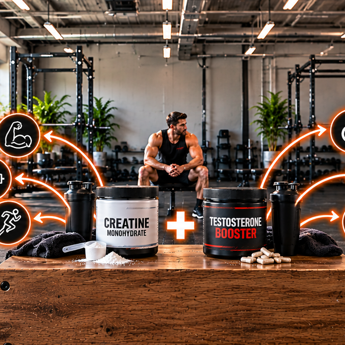 Creatine and Booster Gym Infographic