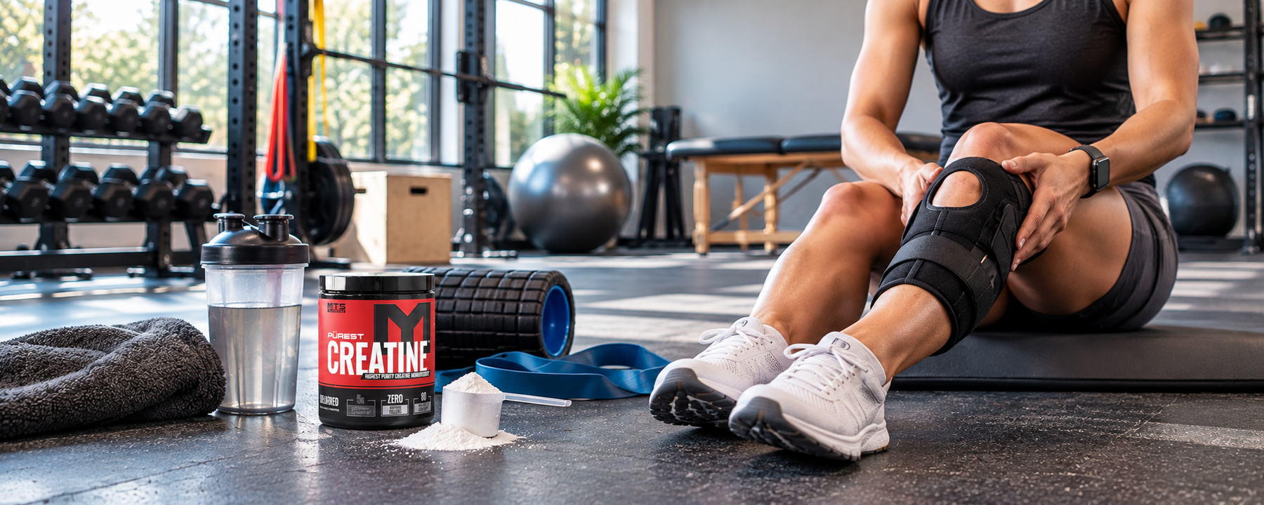 Creatine and Knee Rehab Training Scene