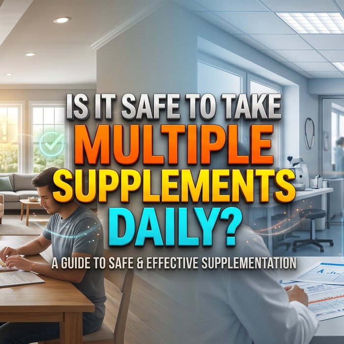 "IS IT SAFE TO TAKE MULTIPLE SUPPLEMENTS DAILY? A GUIDE TO SAFE & EFFECTIVE SUPPLEMENTATION."