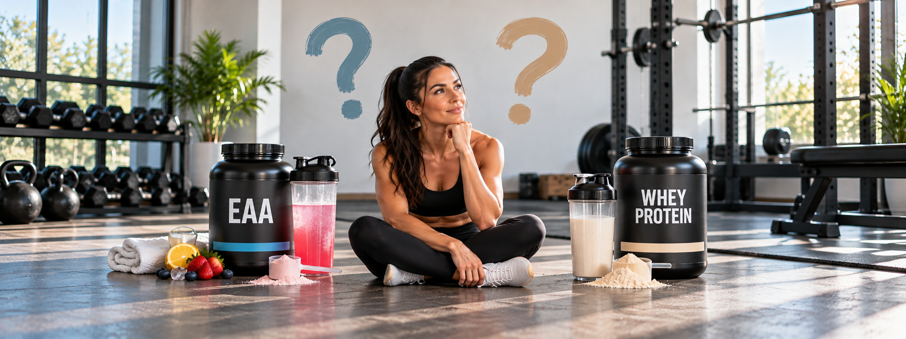 EAA oder Whey? Fitnessvergleich in der Gym-Lounge