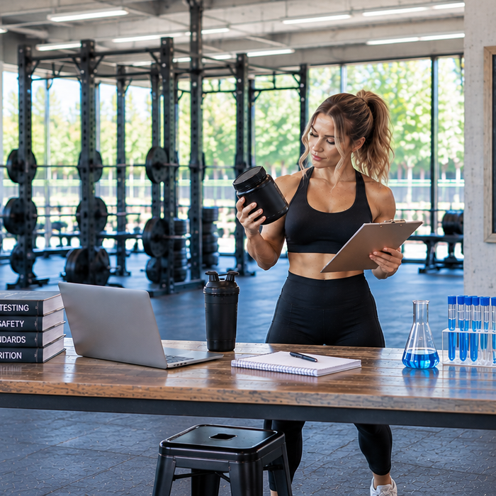 Fitness Lab Supplement Testing Scene