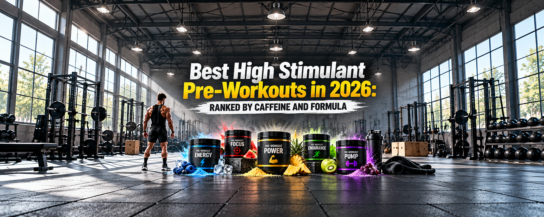 Best High Stimulant Pre-Workouts in 2026: Ranked by Caffeine and Formula