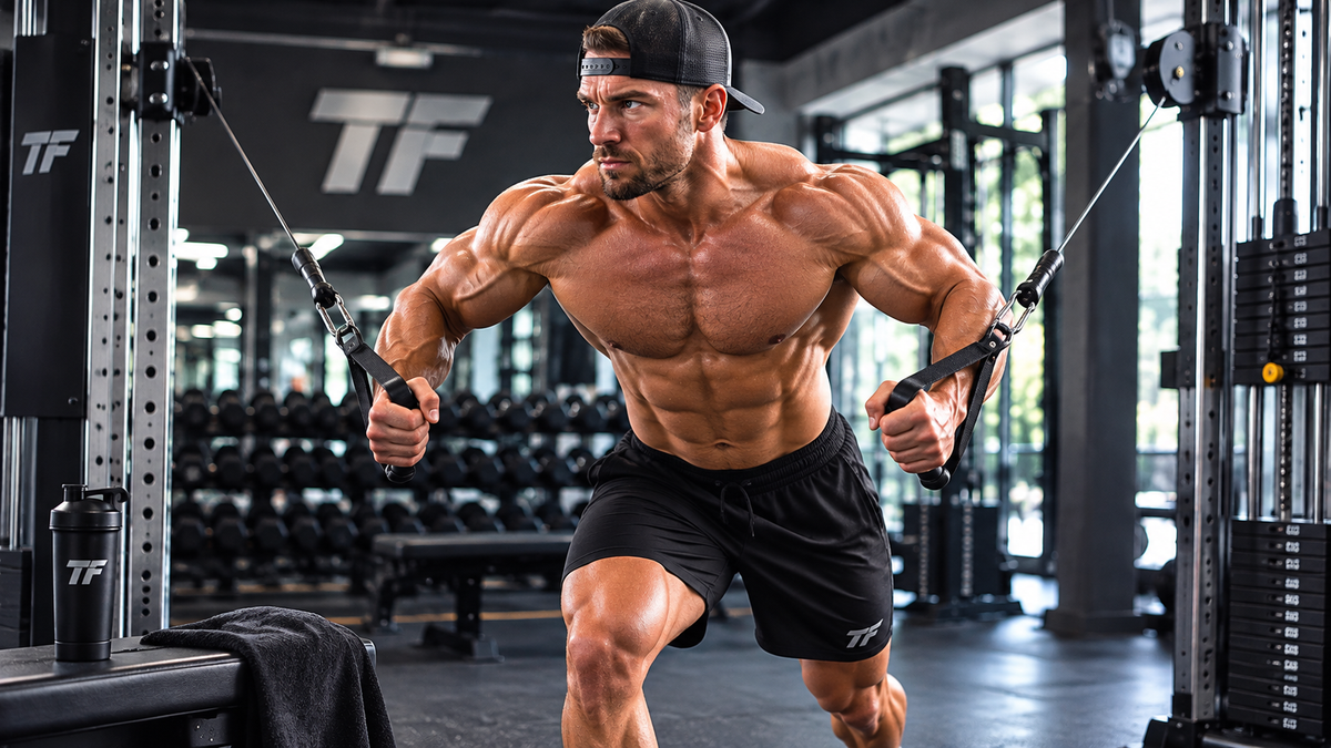 Intense Cable Crossover in the Modern Gym