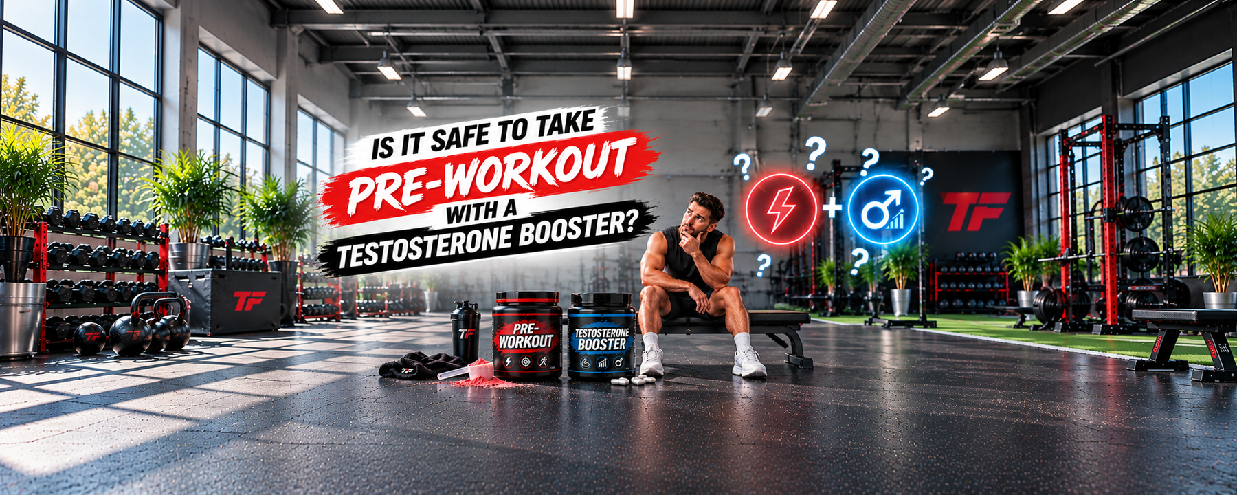 Is it safe to take pre-workout with a testosterone booster?