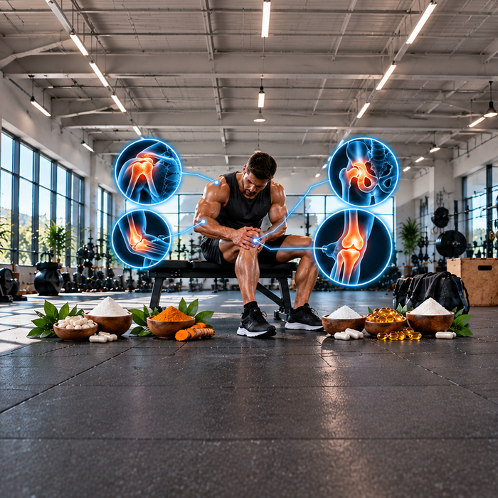 Joint Health Infographic in a Modern Gym