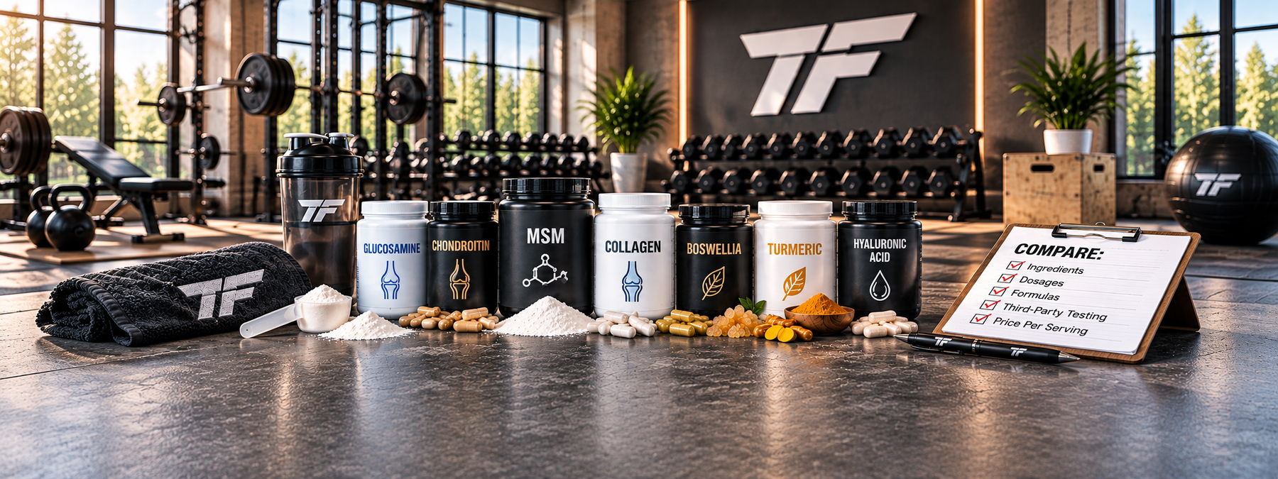Joint Support Supplement Comparison in Modern Gym
