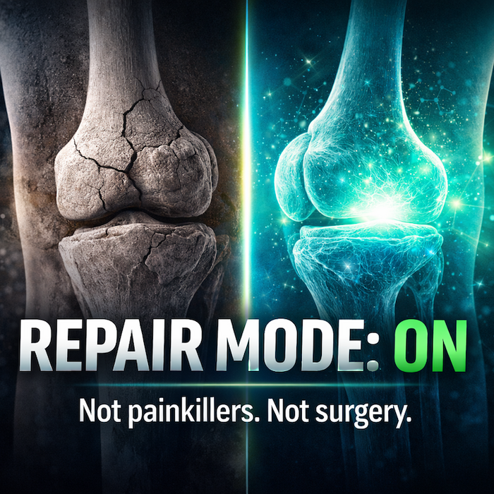 Knee injury recovery before and after using GLOW peptide combination
