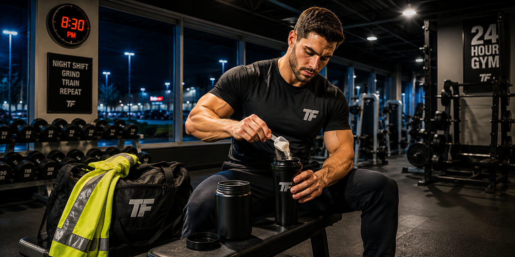 Late-Night Gym Pre-Workout Ritual