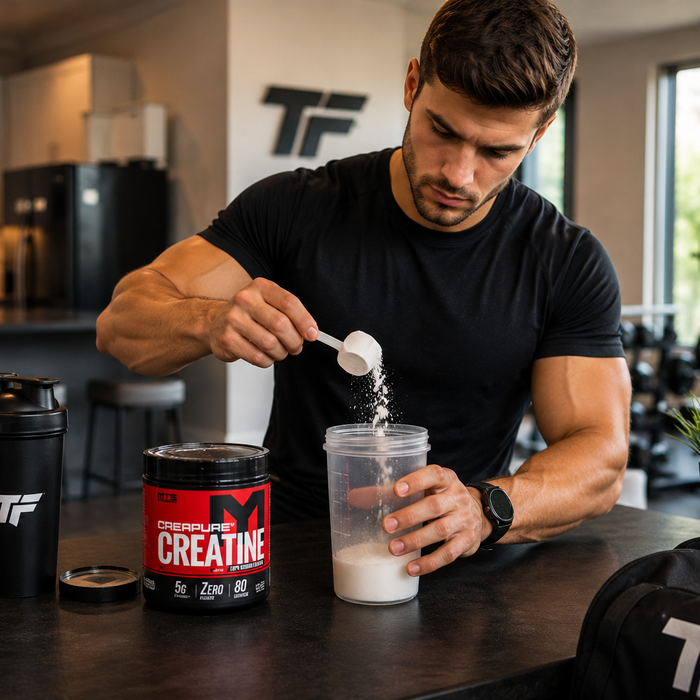 Mixing Creatine in a Modern Home Gym