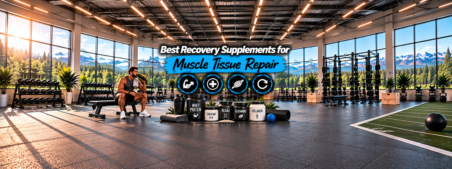 Mountain Gym Recovery Supplements Banner