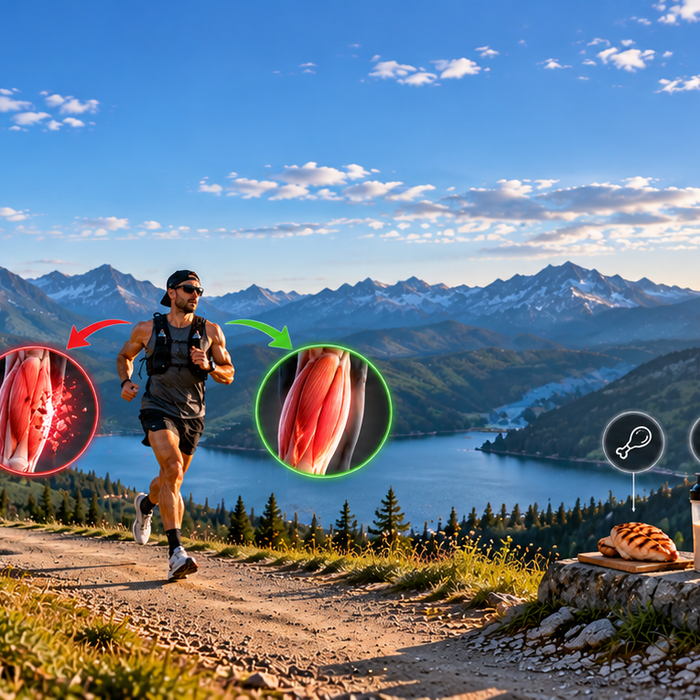 Mountain Trail Fitness Recovery Infographic