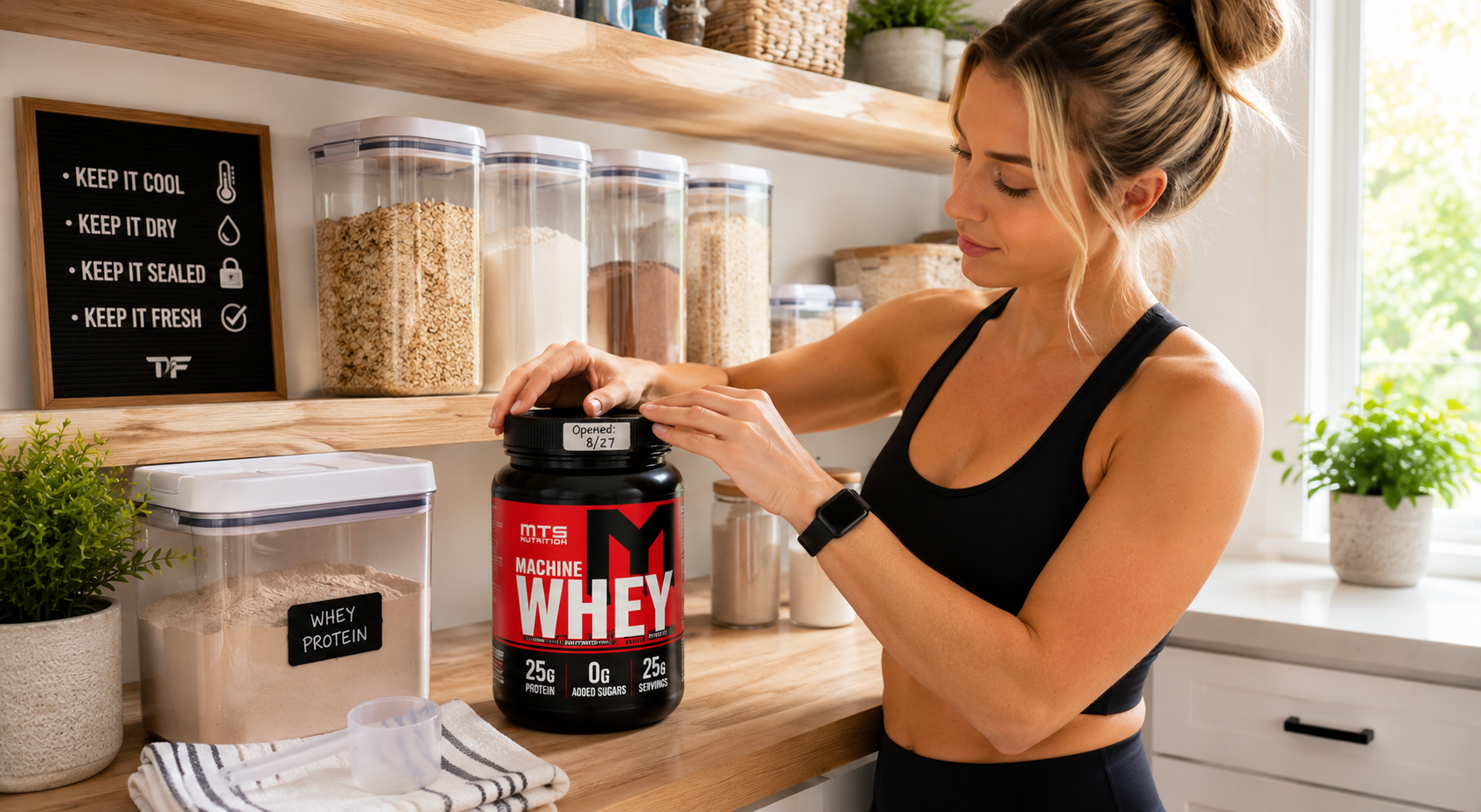 Organized Protein Pantry Scene
