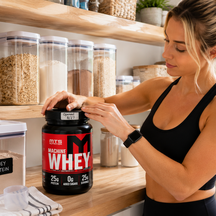 Organized Protein Pantry Scene