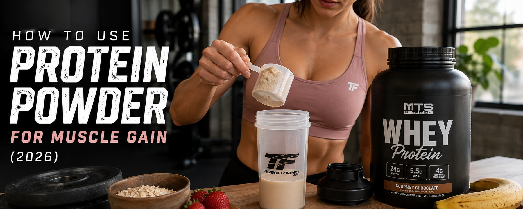 How to Use Protein Powder for Muscle Gain (2026) Tiger Fitness