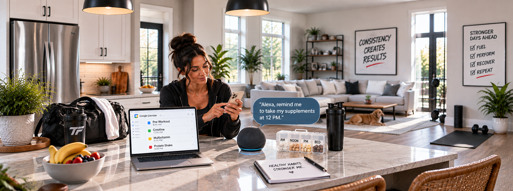 Supplement Reminder: Google Calendar & Alexa Setup 2026