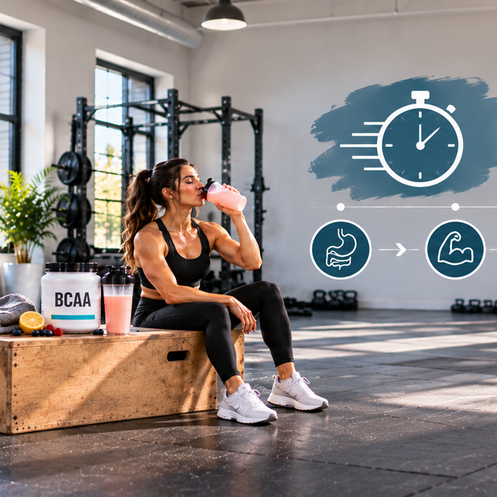 Sunlit Gym BCAA Timing Infographic