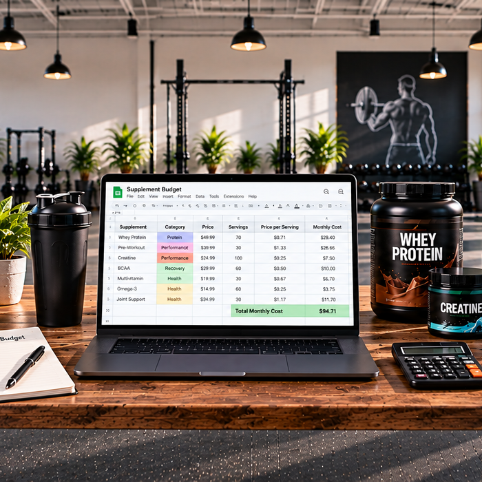 Supplement Budget in a Modern Gym