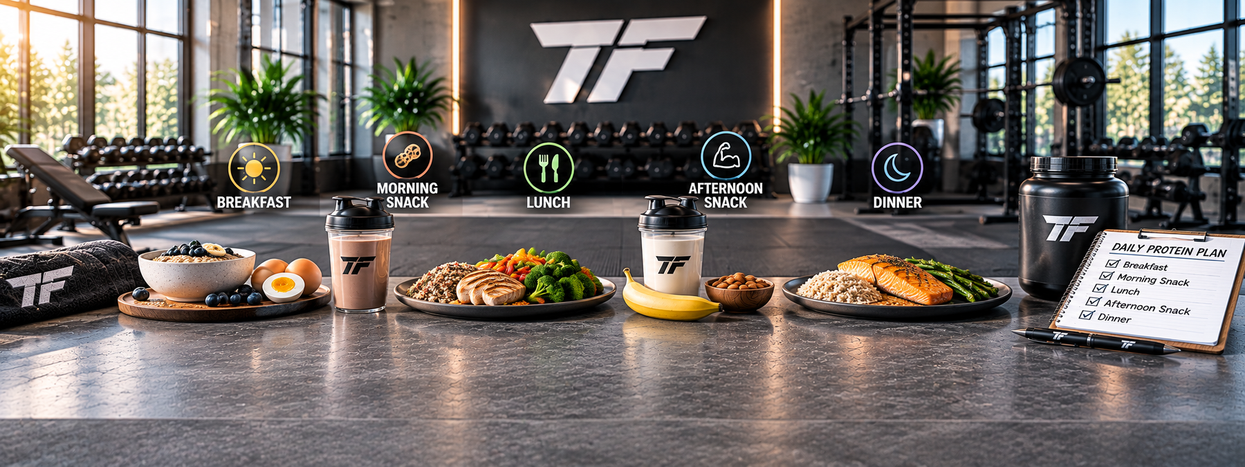 TF Daily Protein Plan in the Gym