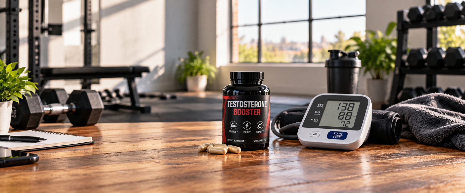 Testosterone Booster and Blood Pressure Monitor