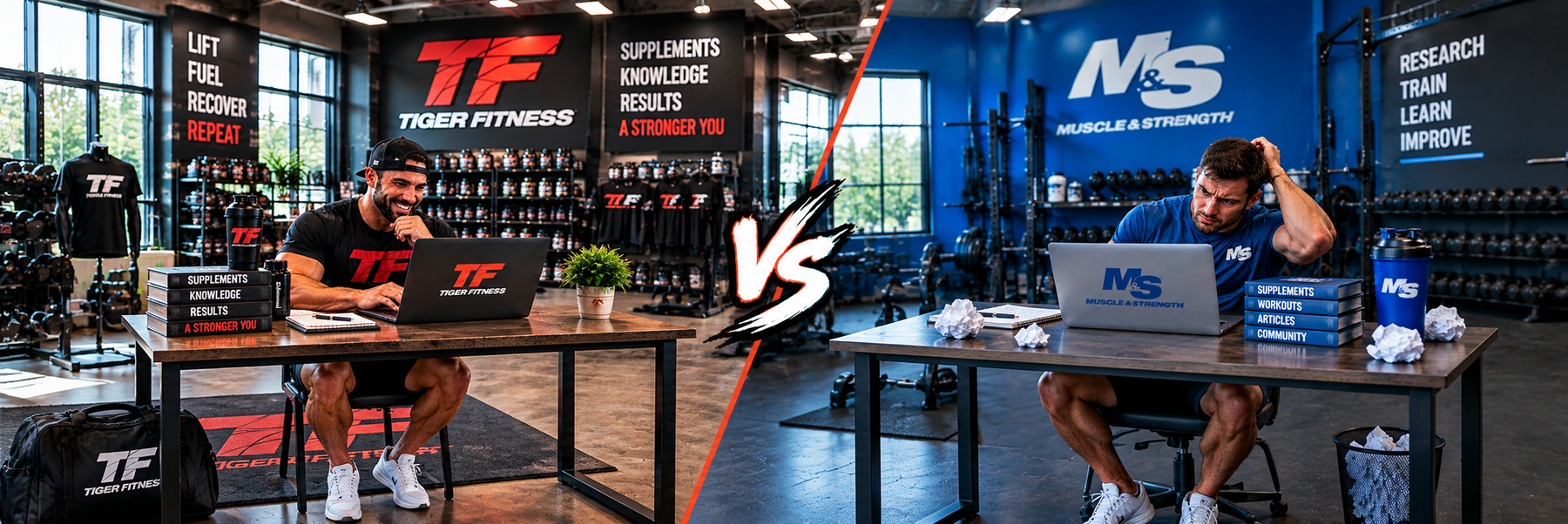 Tiger Fitness vs Muscle & Strength: Which Wins in 2026