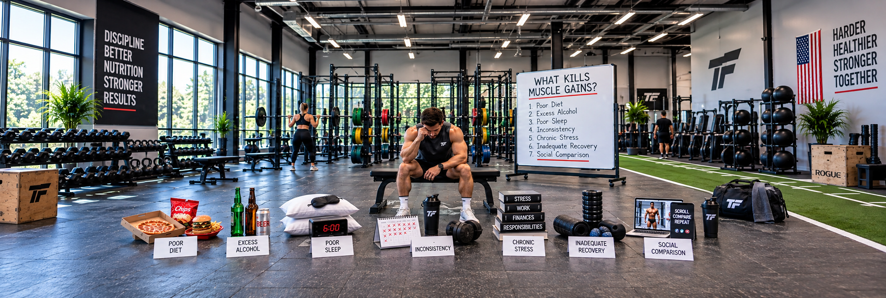 What Kills Muscle Gains: 7 Science Backed Saboteurs