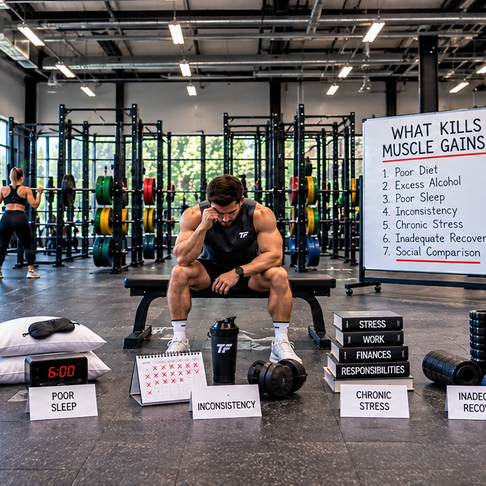 What Kills Muscle Gains: 7 Science Backed Saboteurs