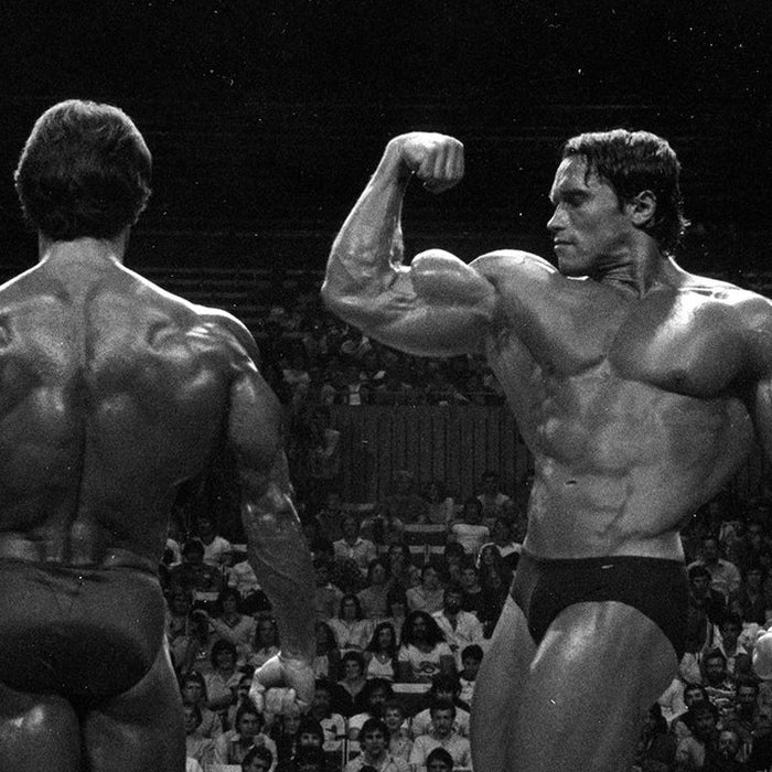 Arnold Schwarzenegger illustrating surprising facts about his life