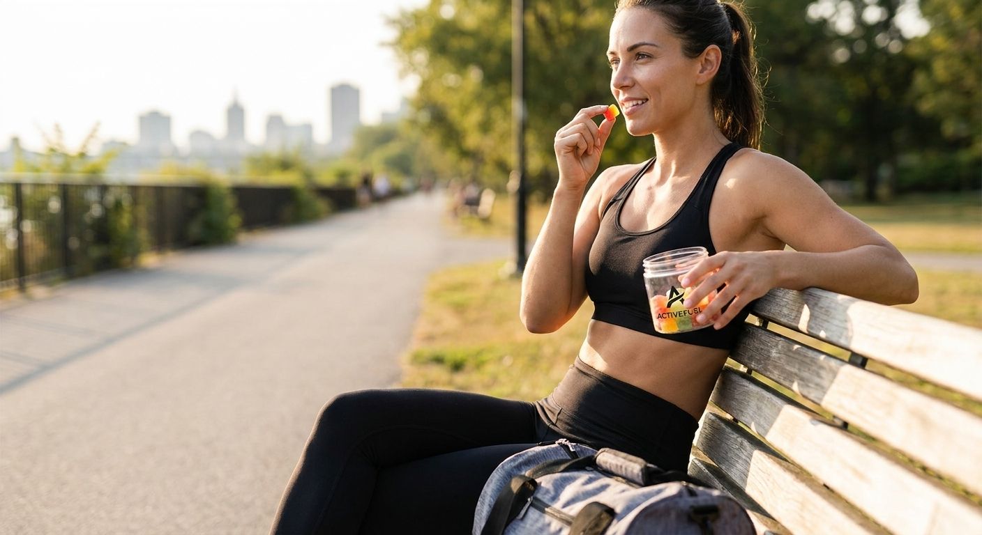 Creatine gummies for easy on-the-go dosing