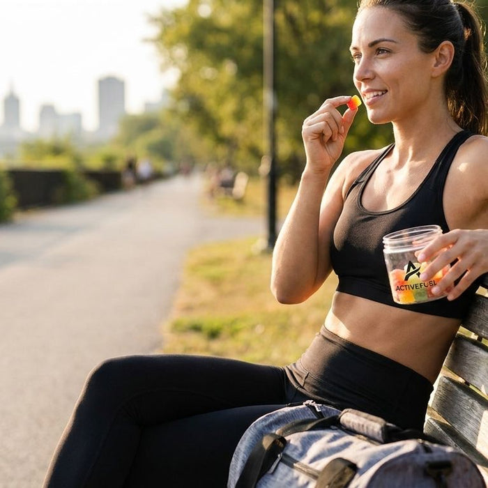 Creatine gummies for easy on-the-go dosing