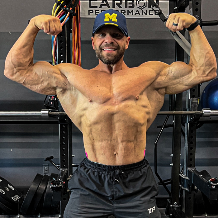 Professional bodybuilder discussing steroid use in the sport