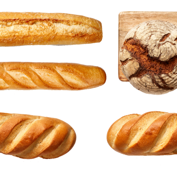 Bread and bakery products illustrating carbohydrates and glycemic index