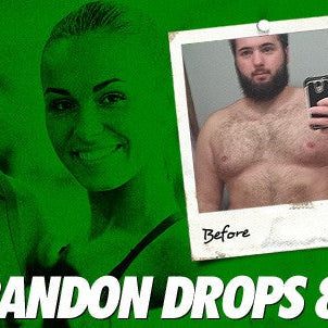 Brandon Daugherty before and after dropping 85 pounds