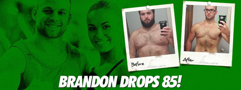 Brandon Daugherty before and after dropping 85 pounds