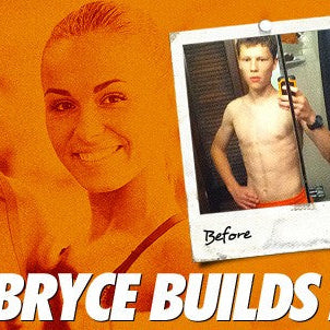 Bryce Pie before and after piling on muscle from skinny