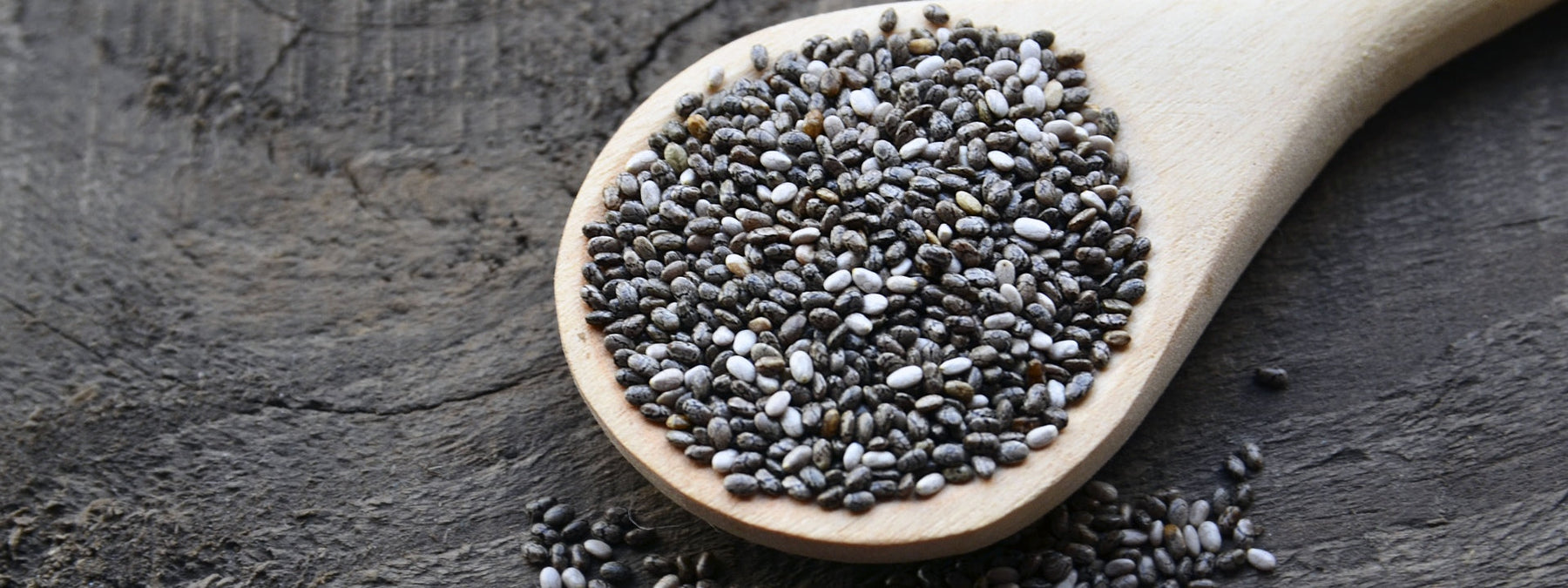 Bowl of chia seeds highlighting their health benefits