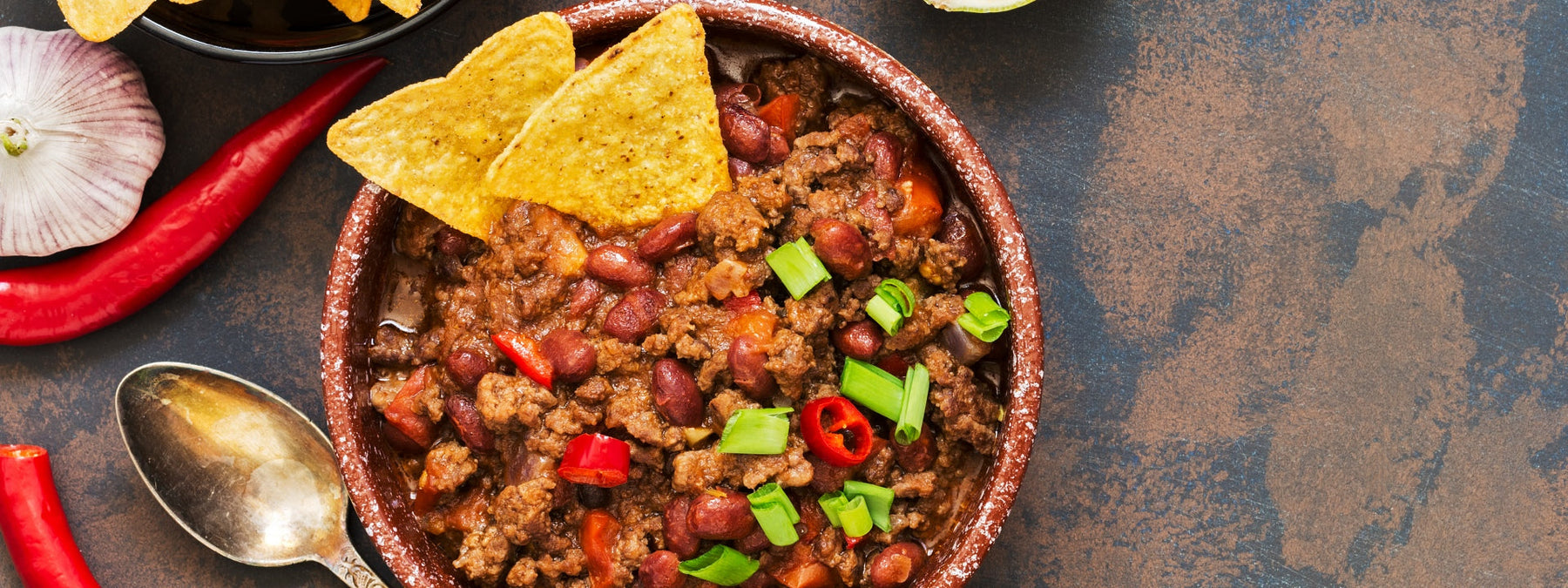 Bowl of muscle building turkey chili