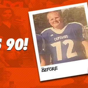 Christopher Chiott before and after cutting 90 pounds